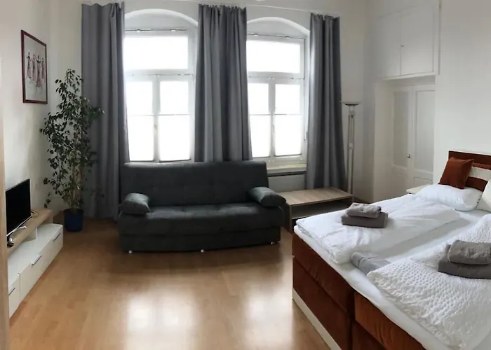 公寓 Apartmenthaus Am Bahnhof 代特莫尔德