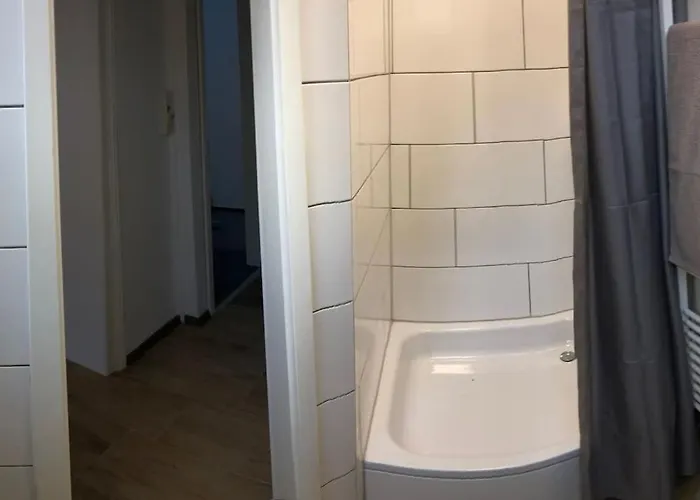 公寓 Apartmenthaus Am Bahnhof 代特莫尔德