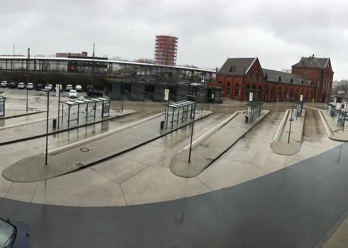 公寓 Apartmenthaus Am Bahnhof 代特莫尔德