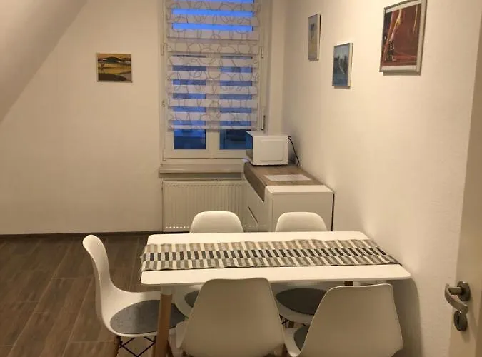 公寓 Apartmenthaus Am Bahnhof 代特莫尔德